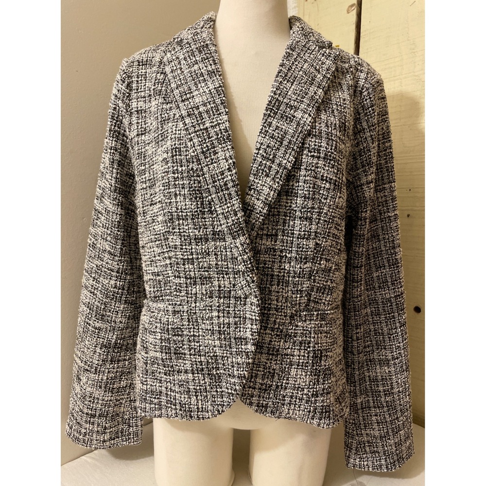 Amanda Chelsea  Womens XL Tweed Blazer Jacket Career Office Business ‎ Work NWT